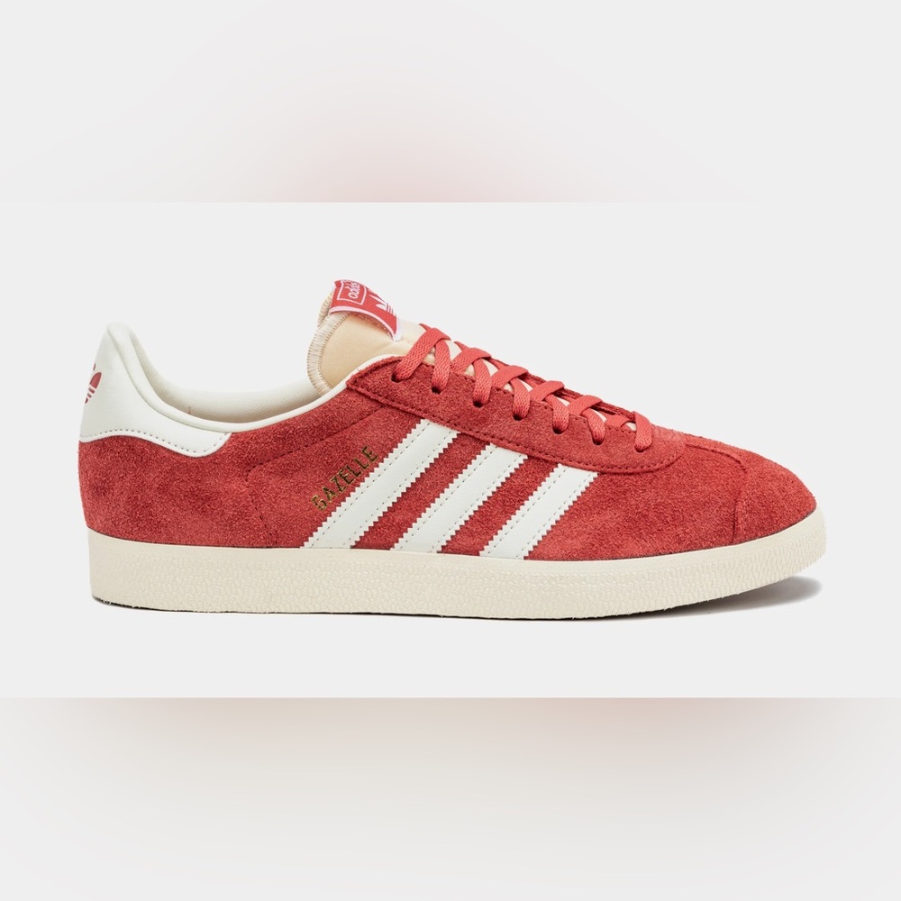 Adidas Gazelle Scarlet and Cream Shoes